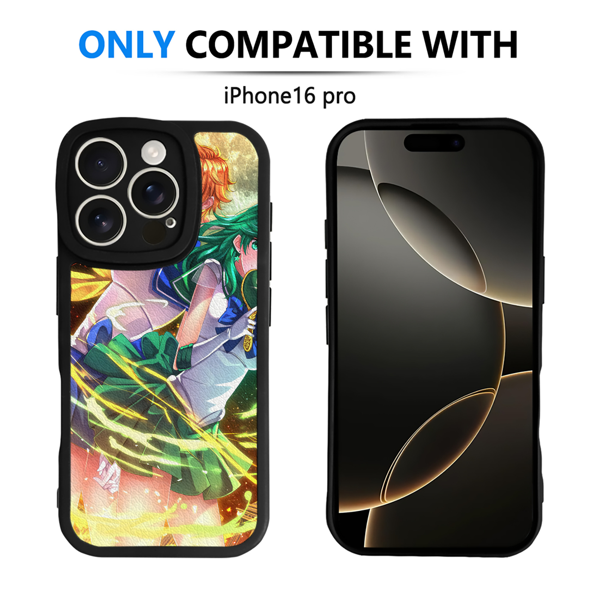 （画像用） 美少女戦士セーラームーン Sailor Moon 【iPhone 16シリーズ対応】シリコンスマホケース（レザー調） 材質：シリコン